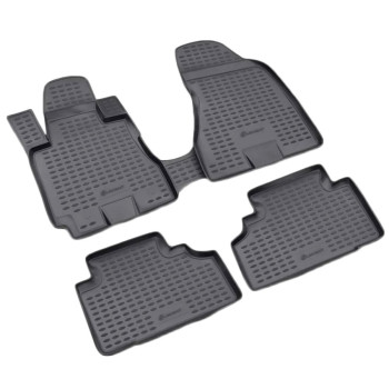 ΠΑΤΑΚΙΑ ΣΕ ΣΚΑΦΗ TPE ΛΑΣΤΙΧΟ ΓΙΑ HYUNDAI TUCSON 5D 2004-2010  ΣΕ ΜΑΥΡΟ ΧΡΩΜΑ NOVLINE - 4 ΤΕΜ.