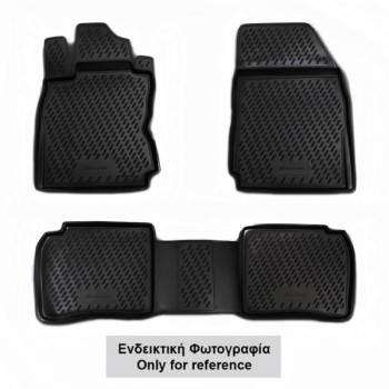 ΠΑΤΑΚΙΑ ΣΕ ΣΚΑΦΗ TPE ΛΑΣΤΙΧΟ ΓΙΑ BMW X2 F39 5D 2018+  ΣΕ ΑΝΘΡΑΚΙ ΣΚΟΥΡΟ ΓΚΡΙ ΧΡΩΜΑ NOVLINE - 4 ΤΕΜ.
