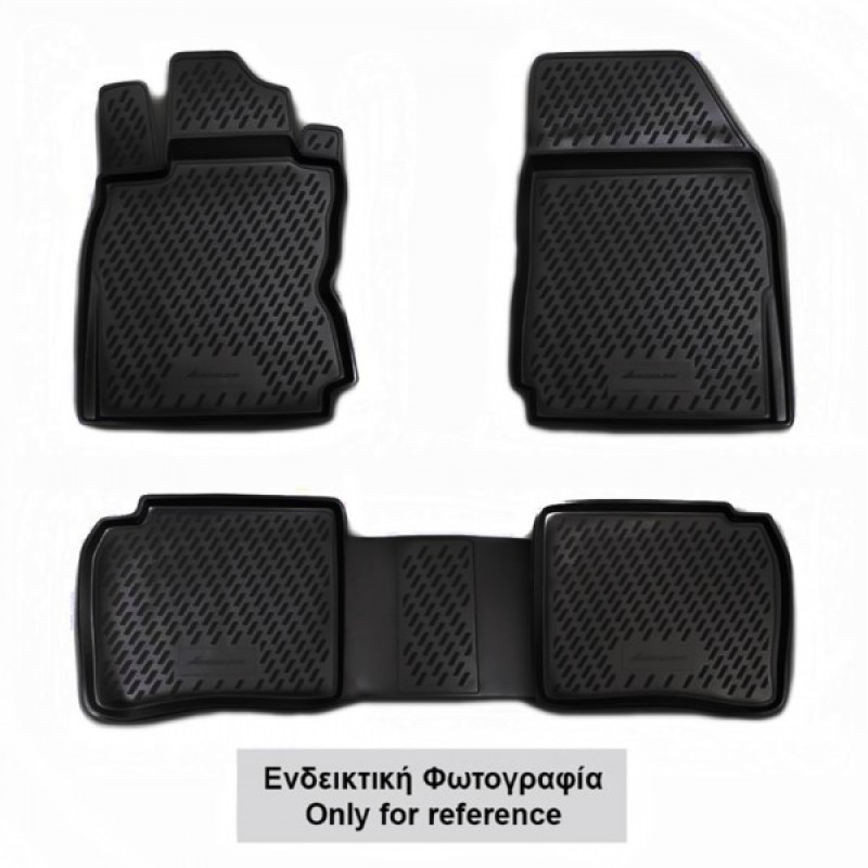 ΠΑΤΑΚΙΑ ΣΕ ΣΚΑΦΗ TPE ΛΑΣΤΙΧΟ ΓΙΑ BMW X2 F39 5D 2018+  ΣΕ ΑΝΘΡΑΚΙ ΣΚΟΥΡΟ ΓΚΡΙ ΧΡΩΜΑ NOVLINE - 4 ΤΕΜ.