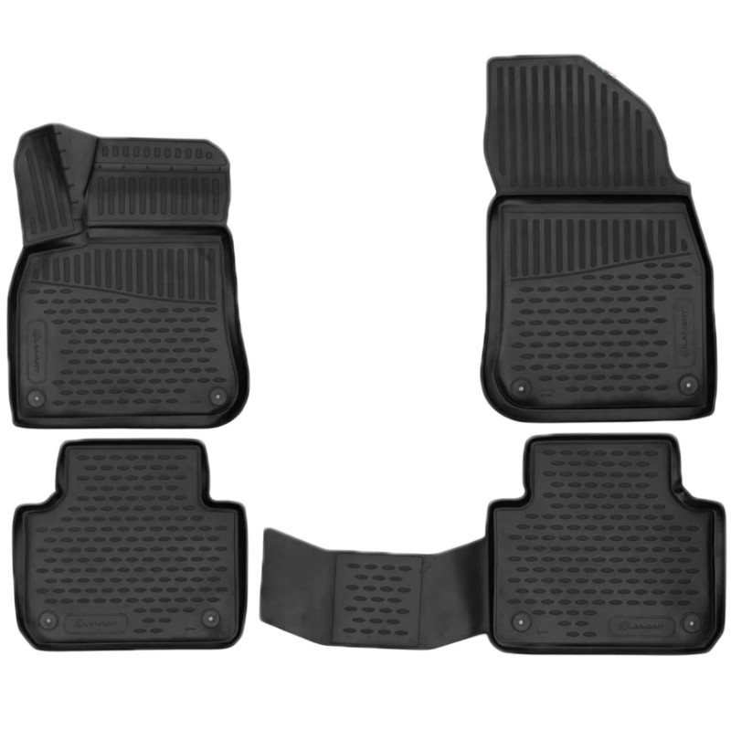 ΠΑΤΑΚΙΑ ΣΕ ΣΚΑΦΗ TPE ΛΑΣΤΙΧΟ ΓΙΑ PORSCHE CAYENNE 5D 2017+   ΣΕ ΜΑΥΡΟ ΧΡΩΜΑ NOVLINE - 4 ΤΕΜ.