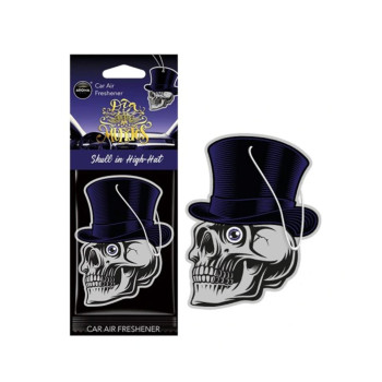 Amio - ΑΡΩΜΑΤΙΚΟ ΚΡΕΜΑΣΤΟ AROMA CAR MUERTOS SKULL IN HAT BLACK OUD - 1 TEM. (A10380/AM)