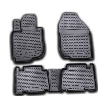 ΠΑΤΑΚΙΑ ΣΕ ΣΚΑΦΗ TPE ΛΑΣΤΙΧΟ ΓΙΑ TOYOTA RAV4 ΜΑΚΡΥ 2006+  ΣΕ ΜΑΥΡΟ ΧΡΩΜΑ NOVLINE - 4 ΤΕΜ.