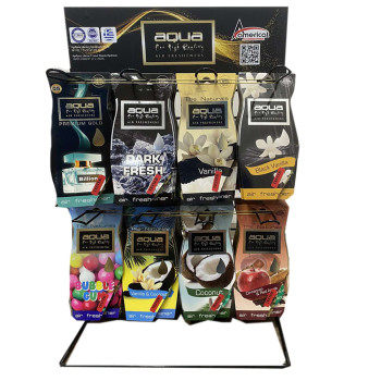 Aqua - ΠΛΗΡΕΣ ΣΤΑΝΤ ME ΑΡΩΜΑΤΙΚA ΑΥΤΟΚΙΝΗΤΟΥ ΚΡΕΜΑΣΤA ΣΕ ΣΧΗΜΑ ΣΤΑΓΟΝΑΣ (ΔΙΑΦΟΡΑ ΑΡΩΜΑΤΑ) AQUA -120 TMX (STDROP120/AQ)