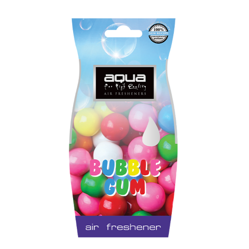 Aqua - ΑΡΩΜΑΤΙΚΟ ΑΥΤΟΚΙΝΗΤΟΥ ΚΡΕΜΑΣΤΟ ΜΕ ΑΡΩΜΑ ΤΣΙΧΛΟΦΟΥΣΚΑ (BUBBLE GUM) AQUA - 1 TEM. (10-089/AQ)