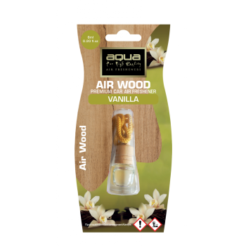 Aqua - ΑΡΩΜΑΤΙΚΟ ΑΥΤΟΚΙΝΗΤΟΥ ΚΡΕΜΑΣΤΟ ΜΠΟΥΚΑΛΑΚΙ ΜΕ ΑΡΩΜΑ ΒΑΝΙΛΙΑ (VANILLA) AIR WOOD AQUA - 1 TEM. (10-643/AQ)