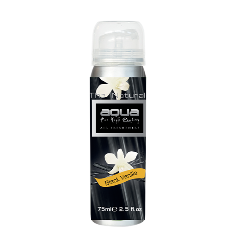 Aqua - ΑΡΩΜΑΤΙΚΟ ΑΥΤΟΚΙΝΗΤΟΥ ΣΕ ΣΠΡΕΙ (SPRAY) ΜΕ ΑΡΩΜΑ BLACK VANILLA FLOWERS SERIES 75ml AQUA - 1 TEM. (10-791/AQ)