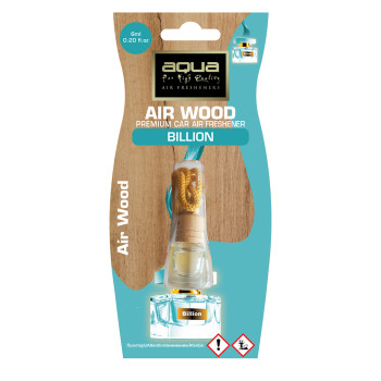 Aqua - ΑΡΩΜΑΤΙΚΟ ΑΥΤΟΚΙΝΗΤΟΥ ΚΡΕΜΑΣΤΟ ΜΠΟΥΚΑΛΑΚΙ ΜΕ ΑΡΩΜΑ BILLION AIR WOOD AQUA - 1 TEM. (10-441/AQ)