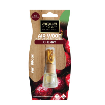 Aqua - ΑΡΩΜΑΤΙΚΟ ΑΥΤΟΚΙΝΗΤΟΥ ΚΡΕΜΑΣΤΟ ΜΠΟΥΚΑΛΑΚΙ ΜΕ ΑΡΩΜΑ ΑΓΡΙΟΚΕΡΑΣΟ (WILD CHERRY) WOOD AQUA - 1 TEM. (10-459/AQ)