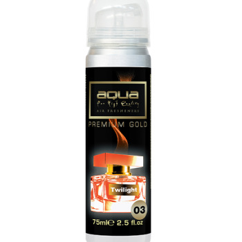 Aqua - ΑΡΩΜΑΤΙΚΟ ΑΥΤΟΚΙΝΗΤΟΥ ΣΕ ΣΠΡΕΙ (SPRAY) ΜΕ ΑΡΩΜΑ TWILIGHT PREMIUM GOLD SERIES 75ml AQUA - 1 TEM. (10-780/AQ)