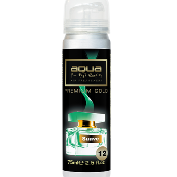 Aqua - ΑΡΩΜΑΤΙΚΟ ΑΥΤΟΚΙΝΗΤΟΥ ΣΕ ΣΠΡΕΙ (SPRAY) ΜΕ ΑΡΩΜΑ SUAVE PREMIUM GOLD SERIES 75ml AQUA - 1 TEM. (10-806/AQ)