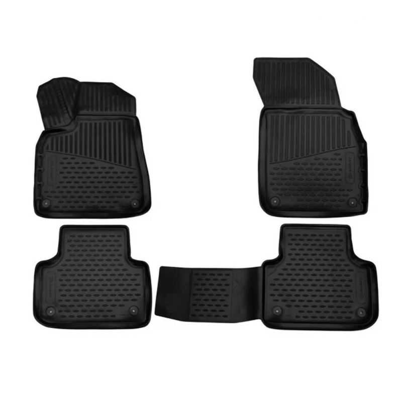 ΠΑΤΑΚΙΑ ΣΕ ΣΚΑΦΗ TPE ΛΑΣΤΙΧΟ ΓΙΑ AUDI Q8 SUV 2018+  ΣΕ ΜΑΥΡΟ ΧΡΩΜΑ NOVLINE - 4 ΤΕΜ.