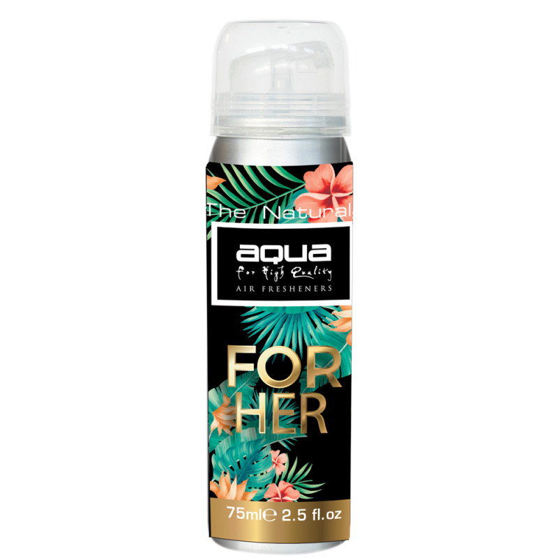 Aqua - ΑΡΩΜΑΤΙΚΟ ΑΥΤΟΚΙΝΗΤΟΥ ΣΕ ΣΠΡΕΙ (SPRAY) ΜΕ ΑΡΩΜΑ FOR HER AQUA SERIES 75ml AQUA - 1 TEM. (10-893/AQ)