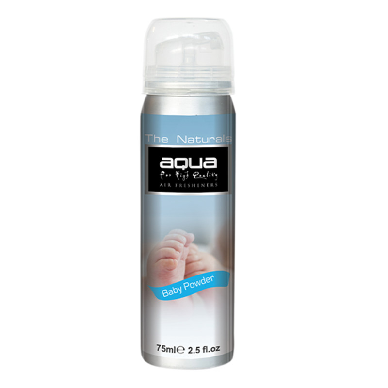 Aqua - ΑΡΩΜΑΤΙΚΟ ΑΥΤΟΚΙΝΗΤΟΥ ΣΕ ΣΠΡΕΙ (SPRAY) ΜΕ ΑΡΩΜΑ ΤΑΛΚ/ΠΟΥΔΡΑ (BABY POWDER) FLAVORS SERIES 75ml AQUA - 1 TEM. (10-261/AQ)