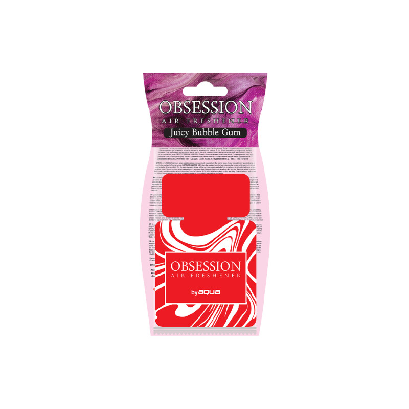 Aqua - ΑΡΩΜΑΤΙΚΟ ΑΥΤΟΚΙΝΗΤΟΥ ΚΡΕΜΑΣΤΟ ΜΕ ΑΡΩΜΑ ΤΣΙΧΛΟΦΟΥΣΚΑ (JUICY BUBBLE GUM) AQUA - 1 TEM. (10-671/AQ)