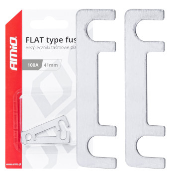 Amio - ΑΣΦΑΛΕΙΕΣ FLAT 41mm 100A - 2 Τεμ. (03494/AM)