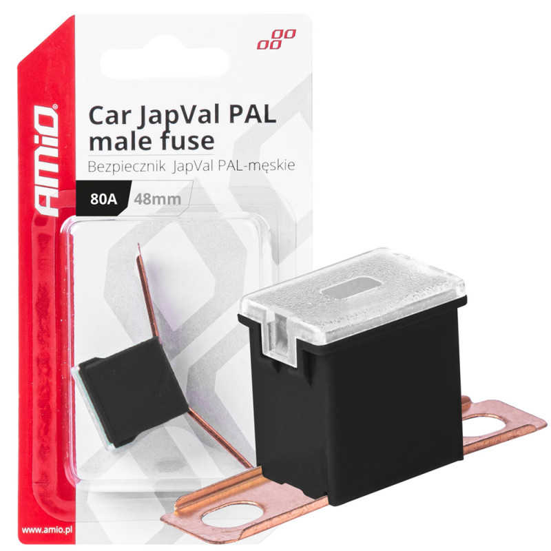 Amio - ΑΣΦΑΛΕΙΑ JapVal PAL ΑΡΣΕΝΙΚΗ 48mm 80A ΣΕ ΜΑΥΡΟ ΧΡΩΜΑ - 1 Τεμ (03423/AM)