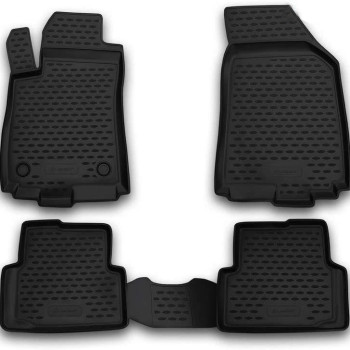 ΠΑΤΑΚΙΑ ΣΕ ΣΚΑΦΗ TPE ΛΑΣΤΙΧΟ ΓΙΑ CHEVROLET AVEO 2011-2015  ΣΕ ΜΑΥΡΟ ΧΡΩΜΑ NOVLINE - 4 ΤΕΜ.