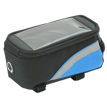 CarCommerce - ΤΣΑΝΤΑΚΙ ΠΟΔΗΛΑΤΟΥ ΜΑΥΡΟ/ΜΠΛΕ ΜΕ ΘΕΣΗ ΚΙΝΗΤΟΥ 19x10x10cm CAR COMMERCE - 1 ΤΕΜ. (68472-CC)