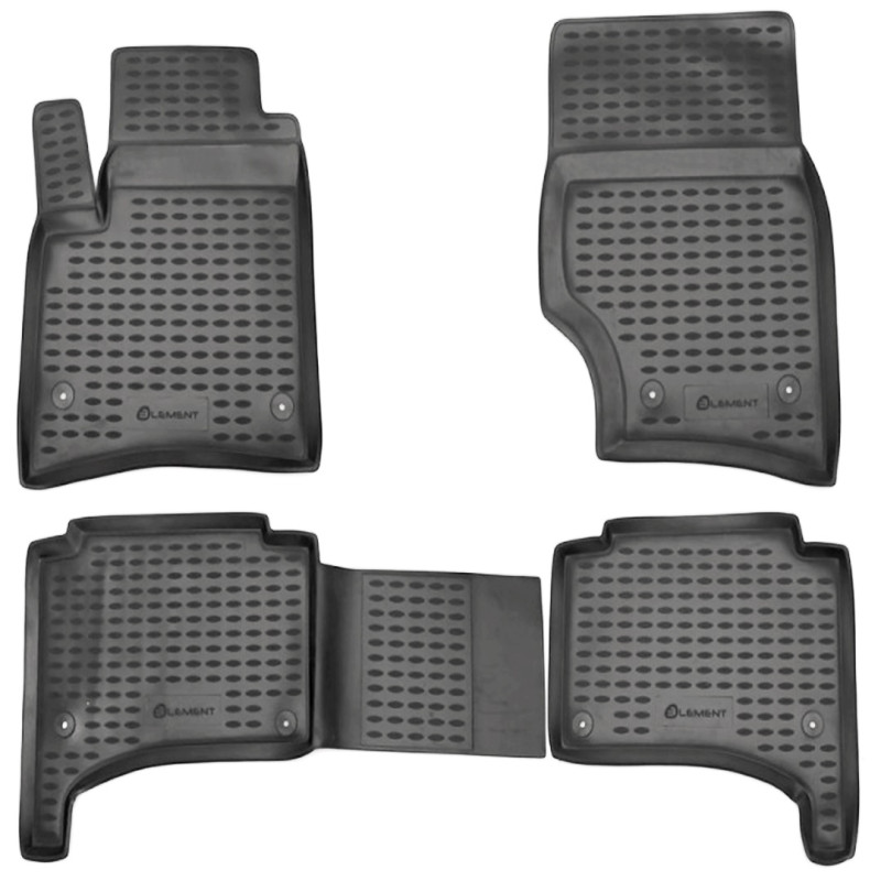 ΠΑΤΑΚΙΑ ΣΕ ΣΚΑΦΗ TPE ΛΑΣΤΙΧΟ ΓΙΑ VW TOUAREG 01/2003-04/2010  ΣΕ ΑΝΘΡΑΚΙ ΣΚΟΥΡΟ ΓΚΡΙ ΧΡΩΜΑ NOVLINE - 4 ΤΕΜ.