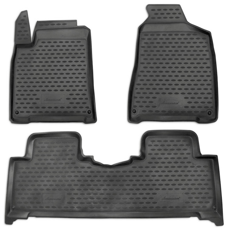 ΠΑΤΑΚΙΑ ΣΕ ΣΚΑΦΗ TPE ΛΑΣΤΙΧΟ ΓΙΑ SSANGYONG KORANDO 2010-2019  ΣΕ ΑΝΘΡΑΚΙ ΣΚΟΥΡΟ ΓΚΡΙ ΧΡΩΜΑ NOVLINE - 3 ΤΕΜ.