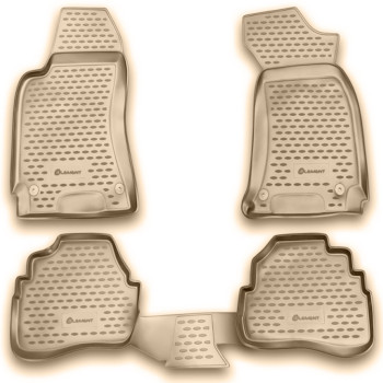 ΠΑΤΑΚΙΑ ΣΕ ΣΚΑΦΗ TPE ΛΑΣΤΙΧΟ ΓΙΑ VW PASSAT Β5 1996-2005  ΣΕ ΜΠΕΖ ΧΡΩΜΑ NOVLINE - 4 ΤΕΜ.