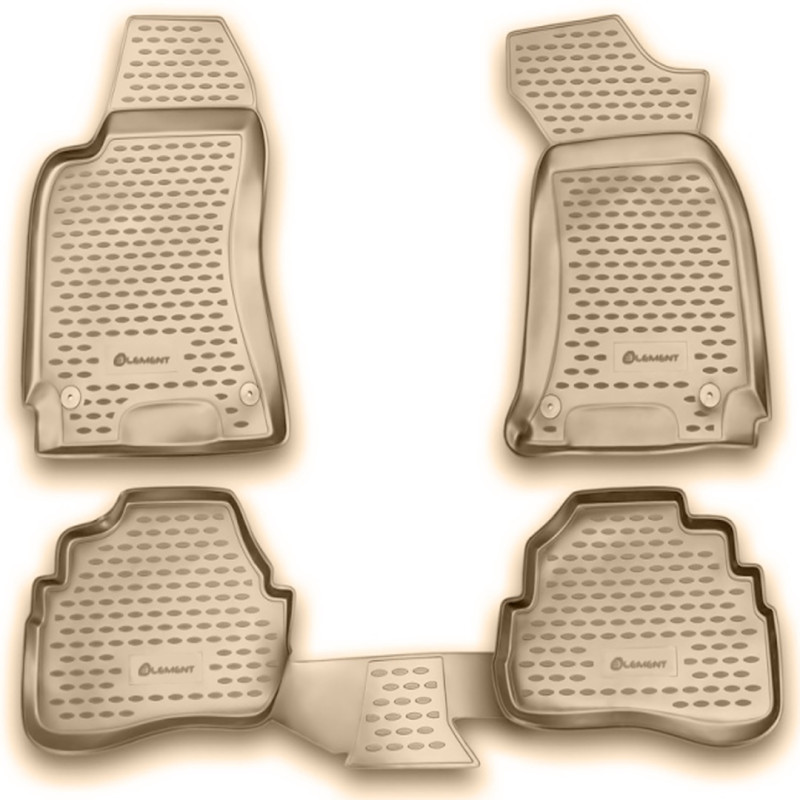 ΠΑΤΑΚΙΑ ΣΕ ΣΚΑΦΗ TPE ΛΑΣΤΙΧΟ ΓΙΑ VW PASSAT Β5 1996-2005  ΣΕ ΜΠΕΖ ΧΡΩΜΑ NOVLINE - 4 ΤΕΜ.