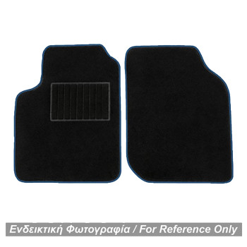 ΠΑΤΑΚΙΑ ΜΟΚΕΤΑ ΓΙΑ MERCEDES SMART 450 1998-2006 ΜΑΥΡΟ ΜΕ ΜΠΛΕ ΡΕΛΙ RACE AXION - 2 ΤΕΜ.