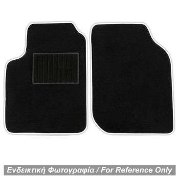 ΠΑΤΑΚΙΑ ΜΟΚΕΤΑ ΓΙΑ MERCEDES SMART 453 2014+ ΜΑΥΡΟ ΜΕ ΛΕΥΚΟ ΡΕΛΙ RACE AXION - 2 ΤΕΜ.