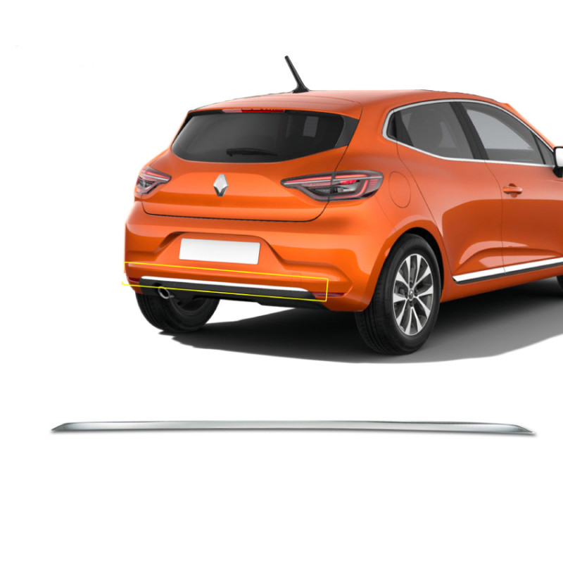 TRIM  ΠΟΡΤ ΜΠΑΓΚΑΖ ΧΡΩΜΙΟ ΜΕΤΑΛΛΙΚΟ S-DIZAYN ΓΙΑ RENAULT CLIO HB 2019+ - 1 TEM.