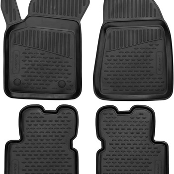 Novline - Πατάκια Αυτοκινήτου σε Σκάφη TPE Λάστιχο για Επιβατικά Αυτοκίνητα Alfa Romeo Giulietta (2010-2020) χρώμα Μαύρο - 4 τεμ. (EXP.ELEMENTA00215210K/NV)