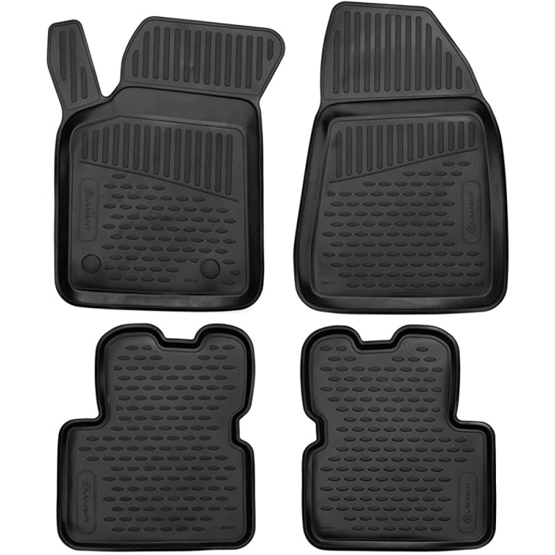 Novline - Πατάκια Αυτοκινήτου σε Σκάφη TPE Λάστιχο για Επιβατικά Αυτοκίνητα Alfa Romeo Giulietta (2010-2020) χρώμα Μαύρο - 4 τεμ. (EXP.ELEMENTA00215210K/NV)