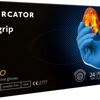 Amio - ΓΑΝΤΙΑ ΝΙΤΡΙΛΙΟΥ MERCATOR GOGRIP ΣΕ ΜΠΛΕ ΧΡΩΜΑ MEDIUM (M) - 50 ΤΕΜ. (MER20315/AM)