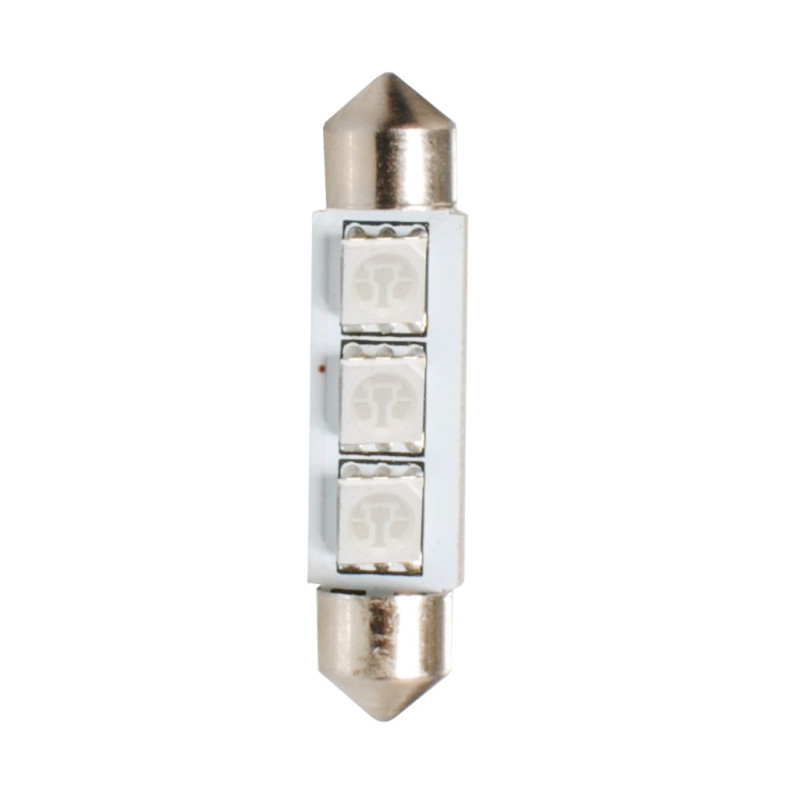 ΛΑΜΠΑΚΙΑ ΠΛΑΦΟΝΙΕΡΑΣ C5W 12V SV8.5 41mm 3xSMD5050 LED ΜΠΛΕ CAN-BUS M-TECH - 1 τεμ.