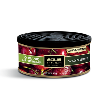 Aqua - ΑΡΩΜΑΤΙΚΟ ΑΥΤΟΚΙΝΗΤΟΥ ΣΕ ΚΟΝΣΕΡΒΑ ΜΕ ΑΡΩΜΑ ΑΓΡΙΟΚΕΡΑΣΟ (WILD CHERRY) ORGANIC CAN AQUA - 1 τεμ. (10-264/AQ)