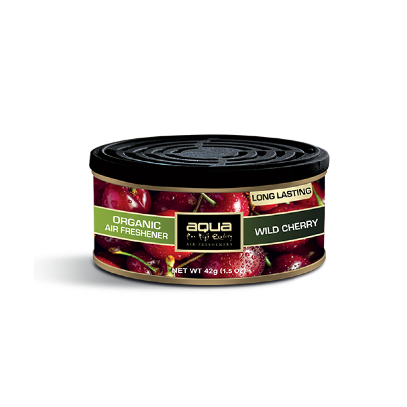 Aqua - ΑΡΩΜΑΤΙΚΟ ΑΥΤΟΚΙΝΗΤΟΥ ΣΕ ΚΟΝΣΕΡΒΑ ΜΕ ΑΡΩΜΑ ΑΓΡΙΟΚΕΡΑΣΟ (WILD CHERRY) ORGANIC CAN AQUA - 1 τεμ. (10-264/AQ)