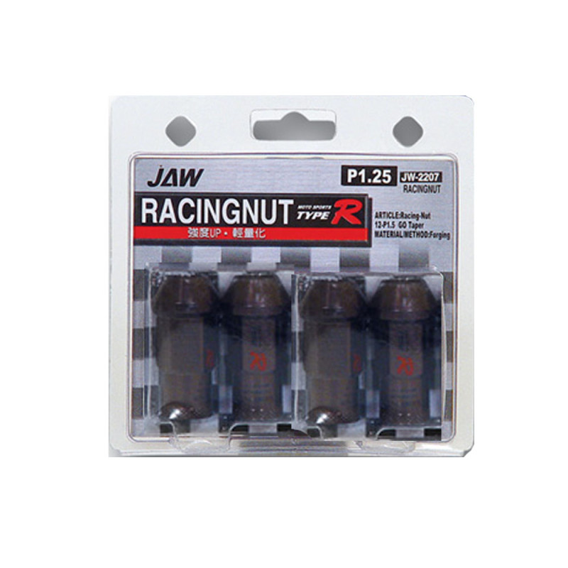 ΠΑΞΙΜΑΔΙΑ JAPAN RACING 12x1.50 50mm JAW TYPE-R ΑΛΟΥΜΙΝΙΟΥ ΚΑΦΕ - 4 ΤΕΜ.