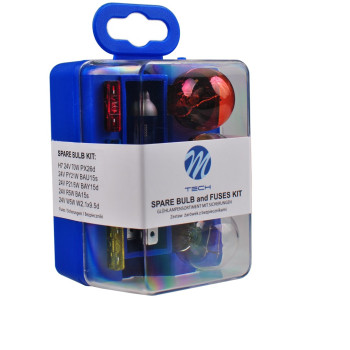 H7 24V 70W/PY21W 24V/P21/5W 24V/R5W 24V/W5W (T10) 24V  M-TECH - 5 τεμ.