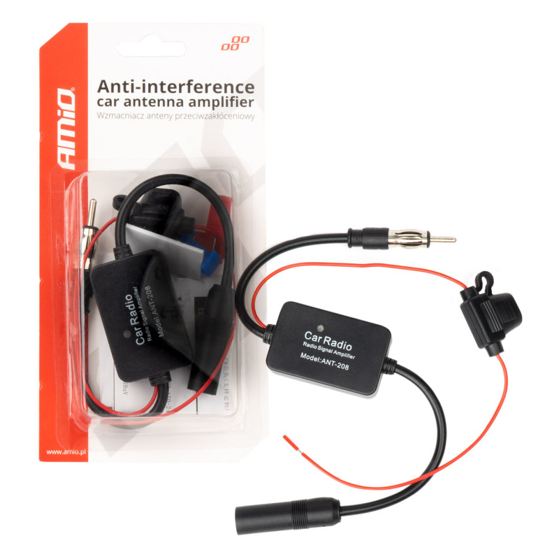 Amio - ΕΝΙΣΧΥΤΗΣ ΣΗΜΑΤΟΣ ΚΕΡΑΙΑΣ ΚΑΤΑ ΤΩΝ ΠΑΡΕΜΒΟΛΩΝ 12V - AM/FM - 1 τεμ. (04133/AM)