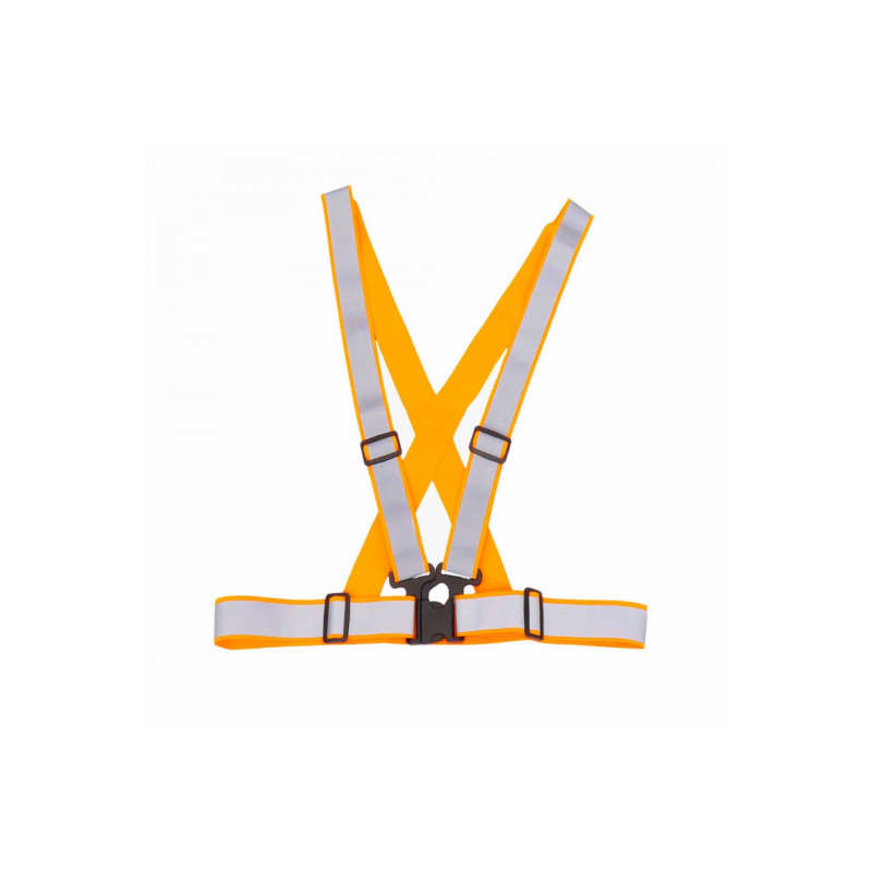 Amio - ΖΩΝΗ ΑΣΦΑΛΕΙΑΣ ΑΝΑΚΛΑΣΤΙΚΗ ΜΕ ΧΙΑΣΤΙ ΤΙΡΑΝΤΕΣ ΠΟΡΤΟΚΑΛΙ (ΦΩΣΦΟΡΙΖΕ/ΠΟΛΥΕΣΤΕΡΙΚΟ) - 1 ΤΕΜ. (03939/AM)