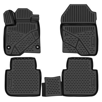 ΠΑΤΑΚΙΑ ΣΕ ΣΚΑΦΗ TPE ΛΑΣΤΙΧΟ ΓΙΑ HONDA CR-V (VI) 2022+ 5D SUV ΣΕ ΜΑΥΡΟ ΧΡΩΜΑ NOVLINE - 4 ΤΕΜ.