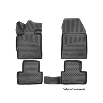 ΠΑΤΑΚΙΑ ΣΕ ΣΚΑΦΗ TPE ΛΑΣΤΙΧΟ ΓΙΑ HONDA CIVIC /CIVIC SI SD/LB 2022+ ΜΕ USB ΣΤΑ ΠΙΣΩ ΚΑΘΙΣΜΑΤΑ ΣΕ ΜΑΥΡΟ ΧΡΩΜΑ NOVLINE - 4 ΤΕΜ.