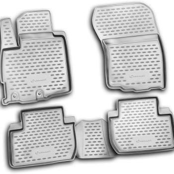 ΠΑΤΑΚΙΑ ΣΕ ΣΚΑΦΗ TPE ΛΑΣΤΙΧΟ ΓΙΑ MITSUBISHI OUTLANDER XL 2010+ ΣΕ ΑΝΘΡΑΚΙ/ΣΚΟΥΡΟ ΓΚΡΙ ΧΡΩΜΑ - 4 Τεμ.