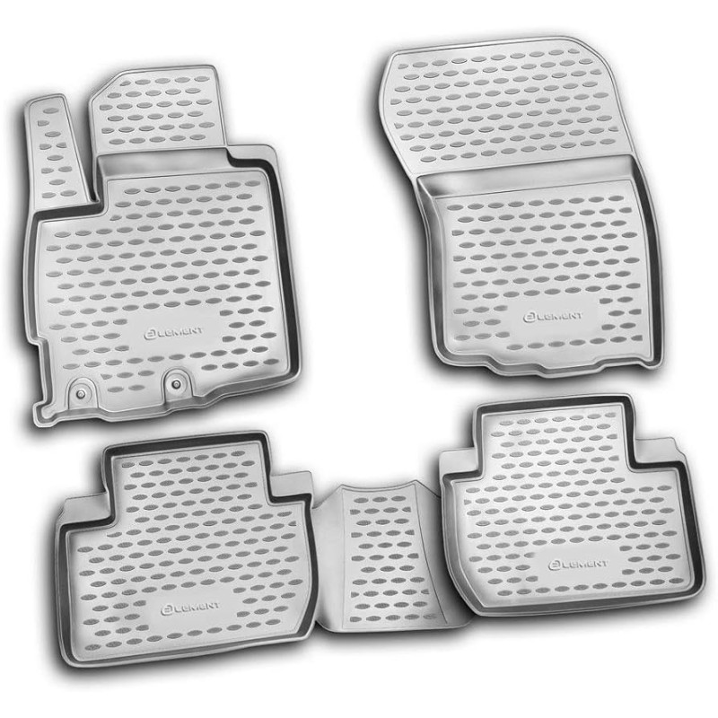 ΠΑΤΑΚΙΑ ΣΕ ΣΚΑΦΗ TPE ΛΑΣΤΙΧΟ ΓΙΑ MITSUBISHI OUTLANDER XL 2010+ ΣΕ ΑΝΘΡΑΚΙ/ΣΚΟΥΡΟ ΓΚΡΙ ΧΡΩΜΑ - 4 Τεμ.