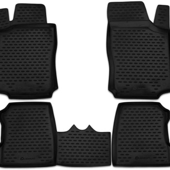 ΠΑΤΑΚΙΑ ΣΕ ΣΚΑΦΗ TPE ΛΑΣΤΙΧΟ ΓΙΑ OPEL COMBO 2001+ ΣΕ ΑΝΘΡΑΚΙ/ΣΚΟΥΡΟ ΓΚΡΙ ΧΡΩΜΑ - 4 Τεμ.