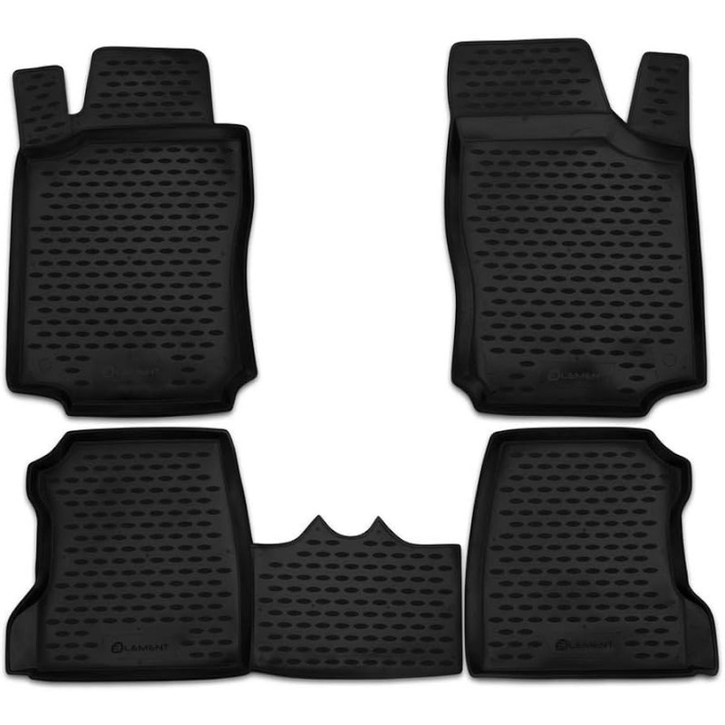 ΠΑΤΑΚΙΑ ΣΕ ΣΚΑΦΗ TPE ΛΑΣΤΙΧΟ ΓΙΑ OPEL COMBO 2001+ ΣΕ ΑΝΘΡΑΚΙ/ΣΚΟΥΡΟ ΓΚΡΙ ΧΡΩΜΑ - 4 Τεμ.