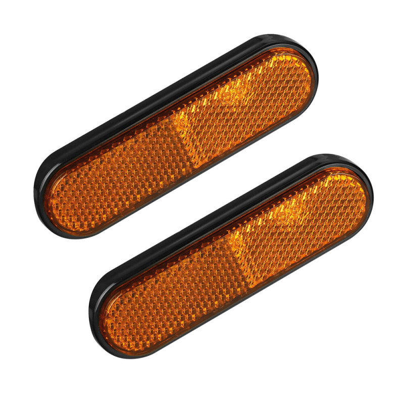 ΑΝΑΚΛΑΣΤΙΚΑ ΟΒΑΛ ΑΥΤΟΚΟΛΛΗΤΑ ΠΟΡΤΟΚΑΛΙ 100x28mm LAMPA - 2 ΤΕΜ.