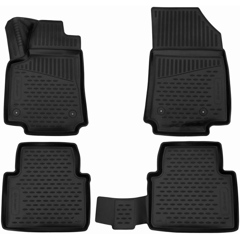 ΠΑΤΑΚΙΑ ΣΕ ΣΚΑΦΗ TPE ΛΑΣΤΙΧΟ ΓΙΑ OPEL CROSSLAND WAGON 2017+ ΣΕ ΜΑΥΡΟ ΧΡΩΜΑ NOVLINE - 4 ΤΕΜ