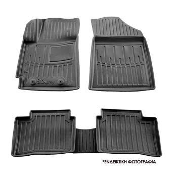 ΠΑΤΑΚΙA ΛΑΣΤΙΧΟ ΣΕ ΣΚΑΦΗ ME KOYMΠΩΜΑΤΑ ΓΙΑ SKODA SUPERB IV 5D 2023+ RACE AXION - 4 Τεμ.