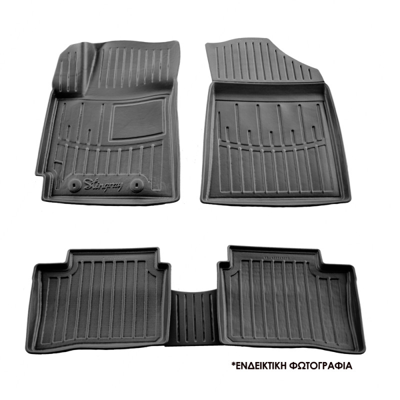 ΠΑΤΑΚΙA ΛΑΣΤΙΧΟ ΣΕ ΣΚΑΦΗ ME KOYMΠΩΜΑΤΑ ΓΙΑ SKODA SUPERB IV 5D 2023+ RACE AXION - 4 Τεμ.