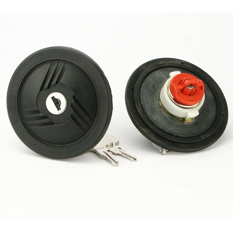 ΤΑΠΑ ΒΕΝΖΙΝΗΣ ΜΕ ΚΛΕΙΔΙ ΓΙΑ VOLVO 142-144-145-164-242-244 >1977 / 264 >1977 ΣΕ ΜΑΥΡΟ ΧΡΩΜΑ FARMA - 1 τεμ.